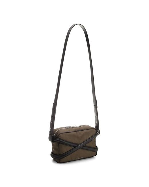 McQueen Green Messenger Bag for men