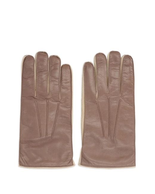 Guanti Clifton di Moorer in Brown da Uomo