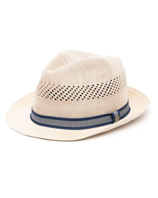 Sombrero con diseño entretejido Barbour de hombre de color Blanco | Lyst