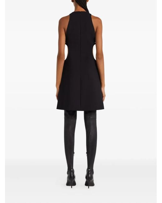 Courreges Black Cut-Out Sleeveless Dress