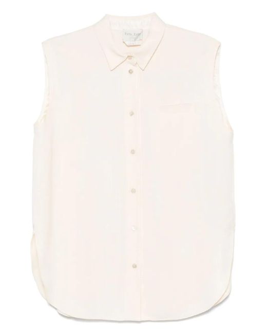 Forte_forte Natural Slubbed Viscose Sleeveless Shirt Clothing