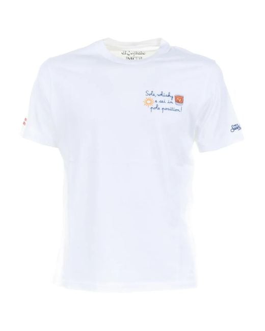 メンズ Mc2 Saint Barth エンブロイダリー Tシャツ White