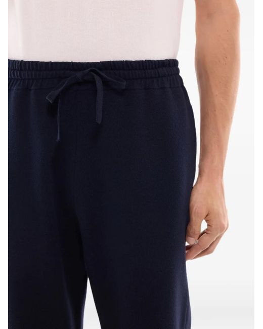 Fursac Blue Drawstring Track Pants for men