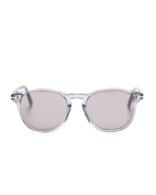 Tom Ford Gray Round-frame Sunglasses
