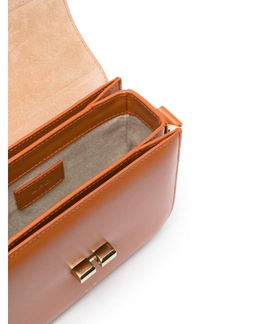A.P.C. Brown Grace Leather Mini Bag