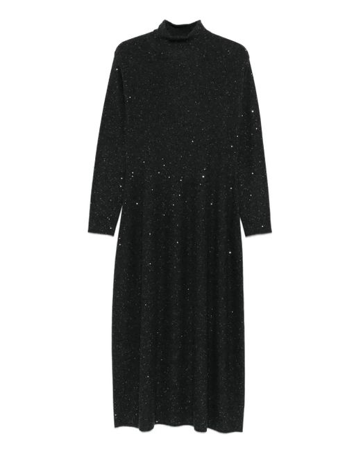 Antonelli Black Sequin-Embellished Dress