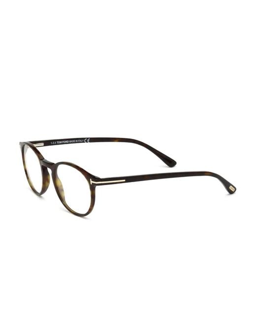 Tom Ford Brown Round Frame Glasses