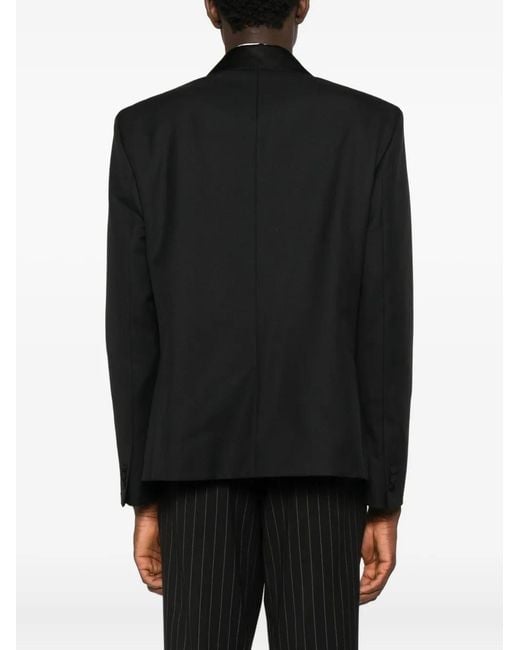 Notrainproof Black Notched-Lapel Blazer for men