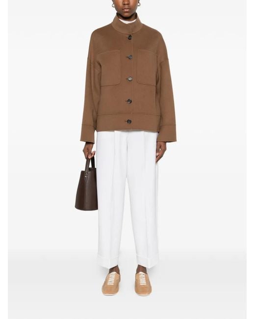 Max Mara White Wool Elastane Mxmrugiada