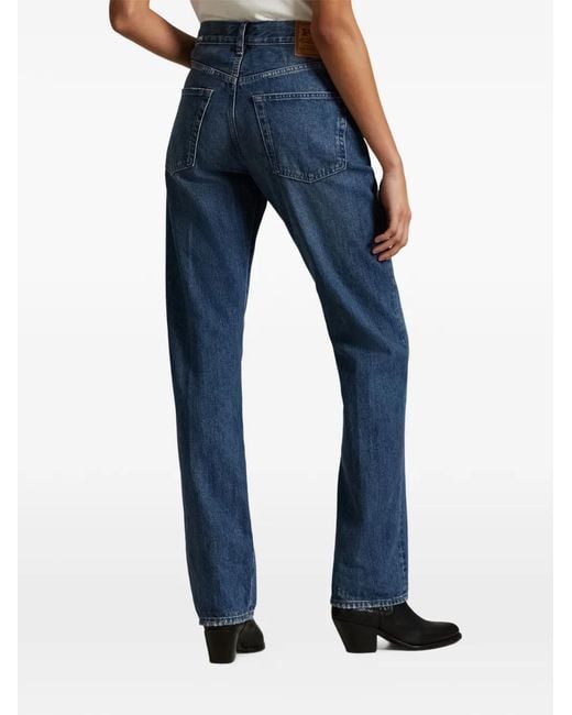 Polo Ralph Lauren Blue Logo-Patch Jeans