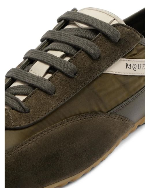 Sneakers Con Inserti di McQueen in Green