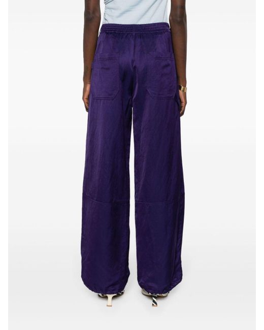 Dorothee Schumacher Blue Slouchy Coolness Straight-leg Trousers
