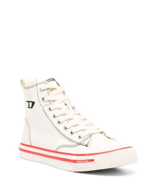 DIESEL Pink S-Athos Mid Sneakers