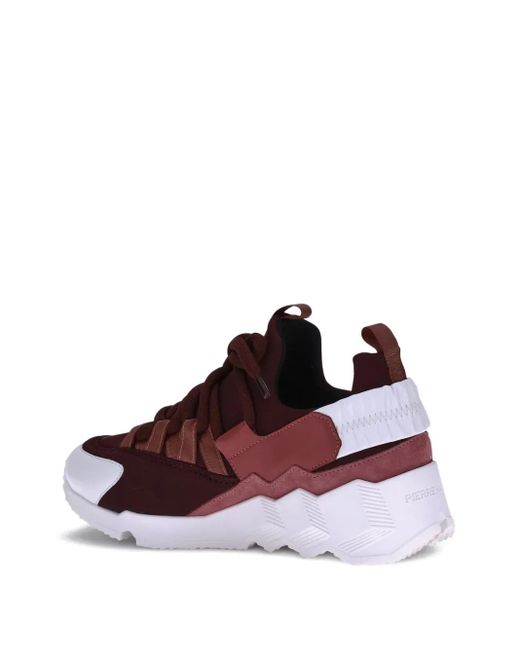 Pierre Hardy Brown Trek Comet Lace-Up Chunky Sneakers