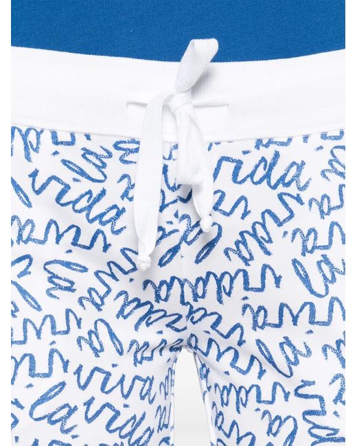 Juvia Blue Cotton-Blend Pants