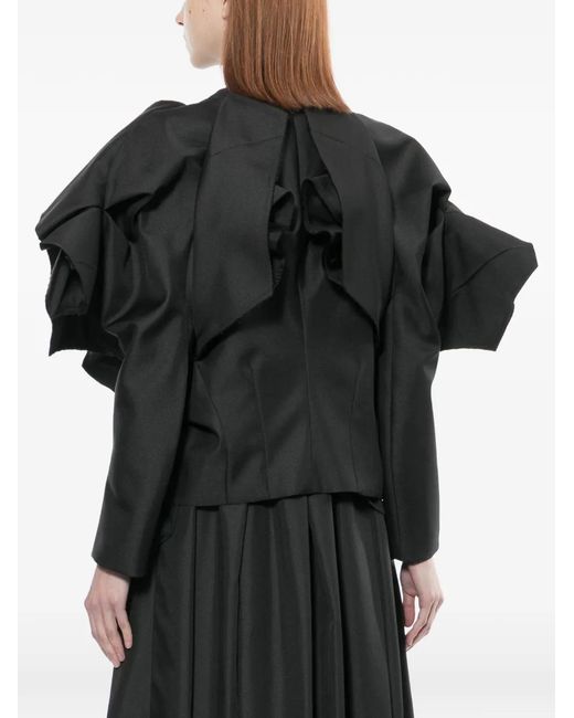 Comme des Garçons Black Ruffled Jacket
