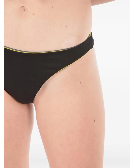 DIESEL Black Logo-Print Bikini Bottom