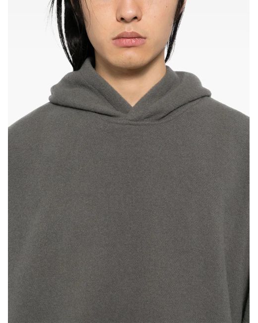 Rier Gray Felted Castelrock Hoodie for men