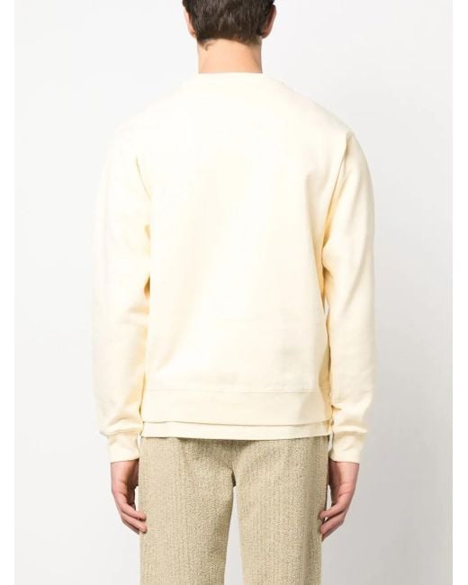 Martine Rose Natural Embroidered-Logo Cotton Sweatshirt for men