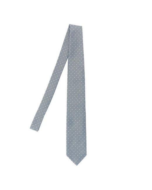 Tom Ford White Jacquard Polka-Dot Silk Tie for men