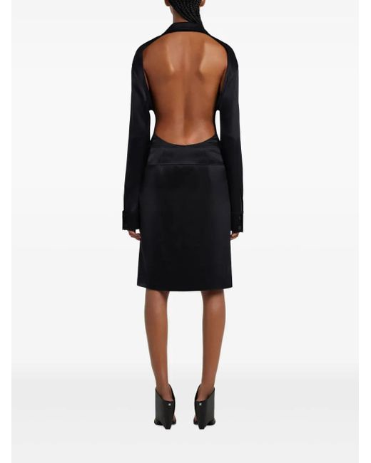 Courreges Black Infinity Midi Skirt