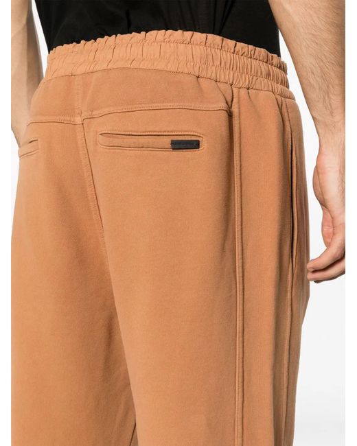 Saint Laurent Natural Drawstring-Waistband Cotton Track Pants for men