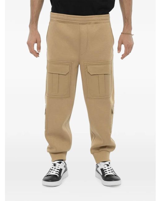 Neil Barrett Natural Cargo-Pocket Track Pants for men