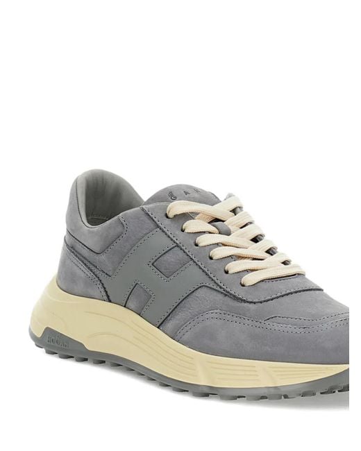Hogan Gray Hyperlight Logo Sneakers for men