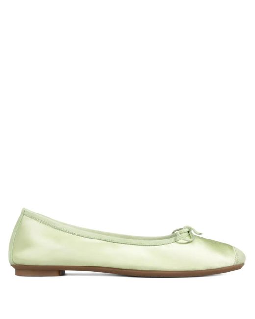 Hai Natural Harmony Satin Bow Ballet Flats