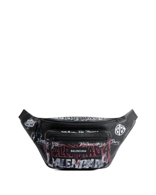 Balenciaga Black Explorer Belt Bag for men