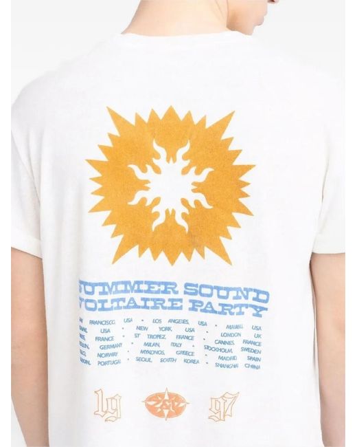 Zadig & Voltaire White Tommy Short-Sleeve T-Shirt for men