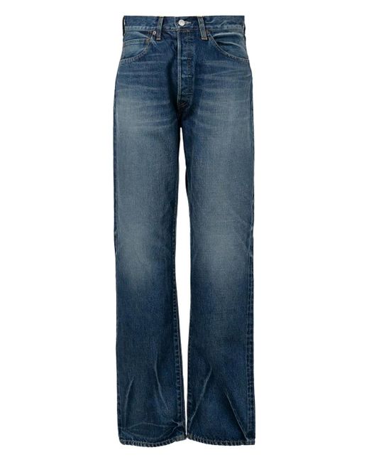 Maison Mihara Yasuhiro Blue Button Jeans for men