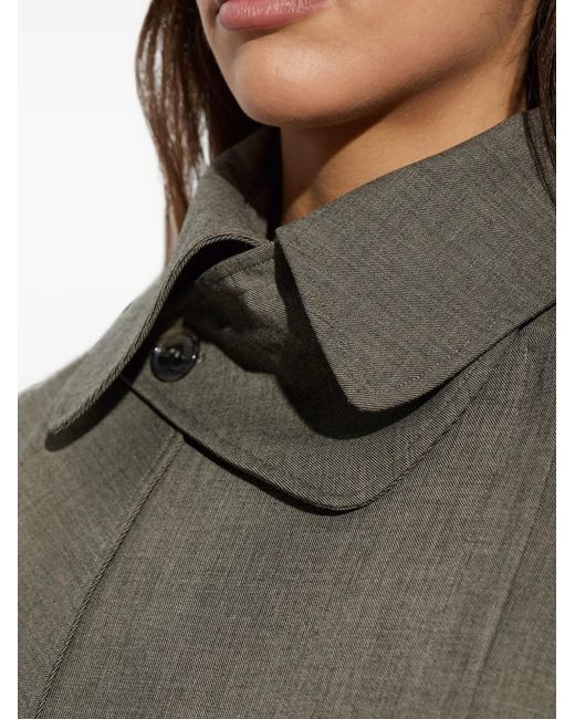 Christopher Esber Green Cropped Trench Jacket