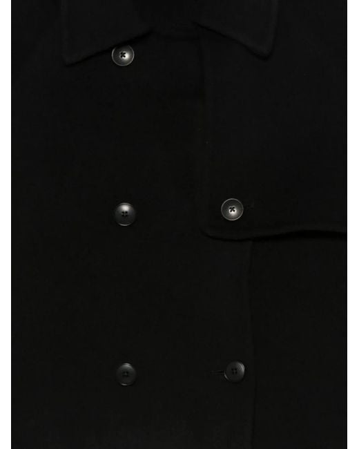Closed Black Double-Breasted Jacket