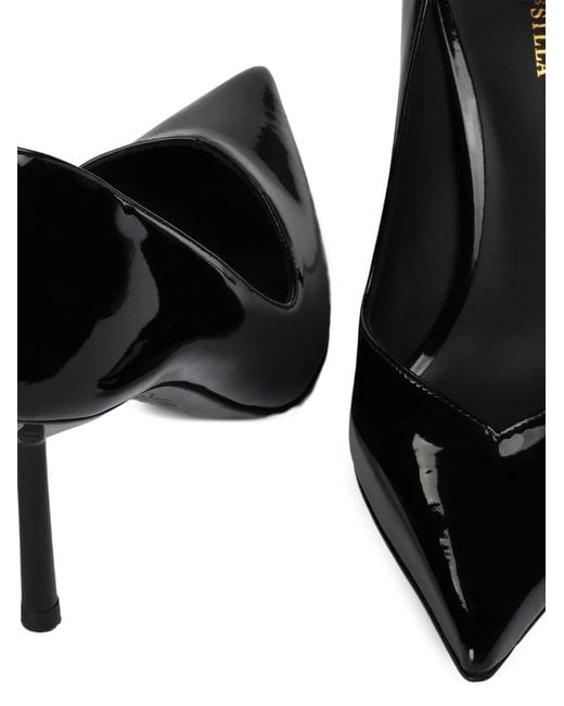 Le Silla Black Vivienne Pointed Pumps