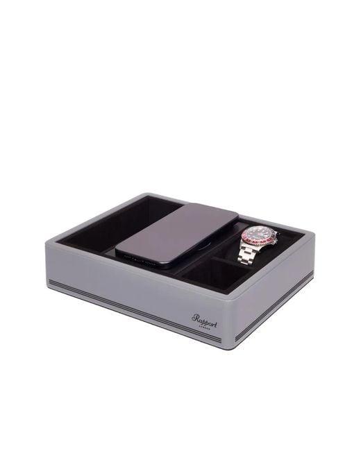 Rapport Black Formula Wireless Charging Tray for men