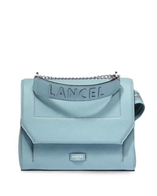 Lancel Blue Ninon Logo-Embossed Shoulder Bag