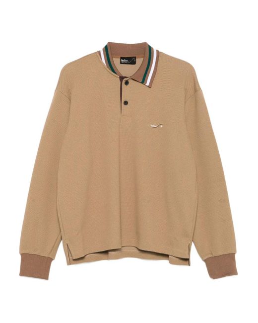 Kolor Natural Logo-Embroidered Polo Shirt for men