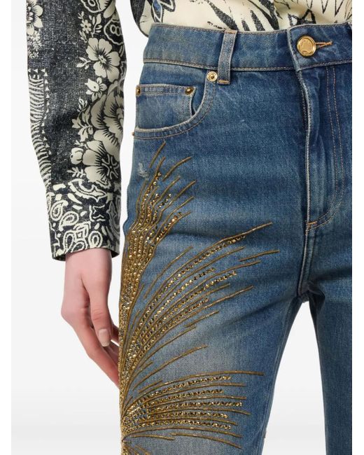 Roberto Cavalli Blue Jeans Mit Geradem Bein