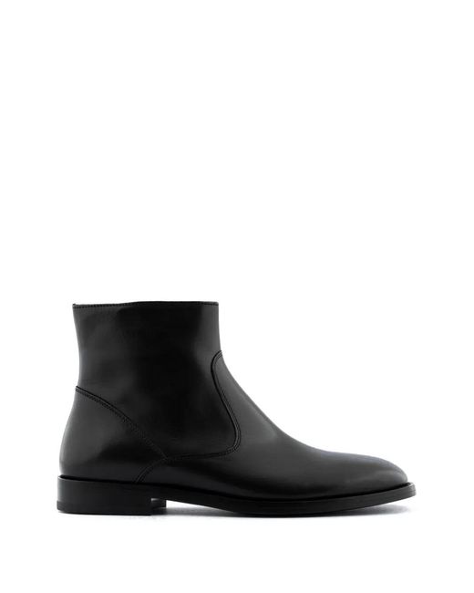 Buttero Men's Black Floyd Zip Leather Boots - thefunkyskunk.ie