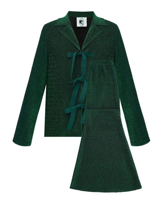 Sleeper Green Stardust Ribbon Lounge Suit
