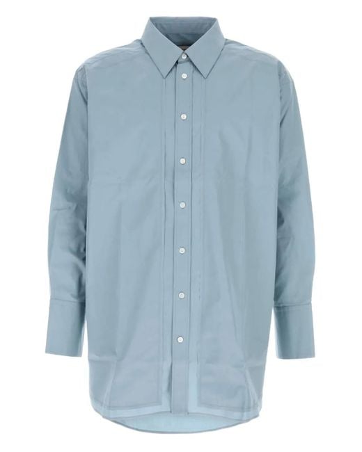 Camicia Button-Down di AMI in Blue da Uomo