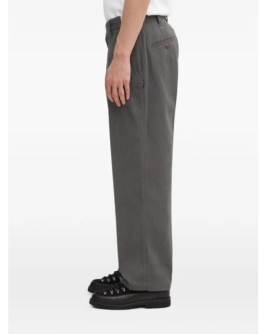 Neighborhood Gray Buttoned Trousers for men