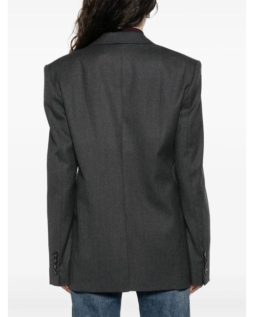 Stella McCartney Gray Single-Breasted Blazer