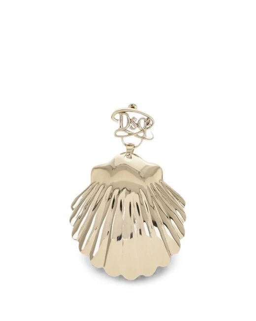 DSquared² Metallic Shell-Shaped Earring
