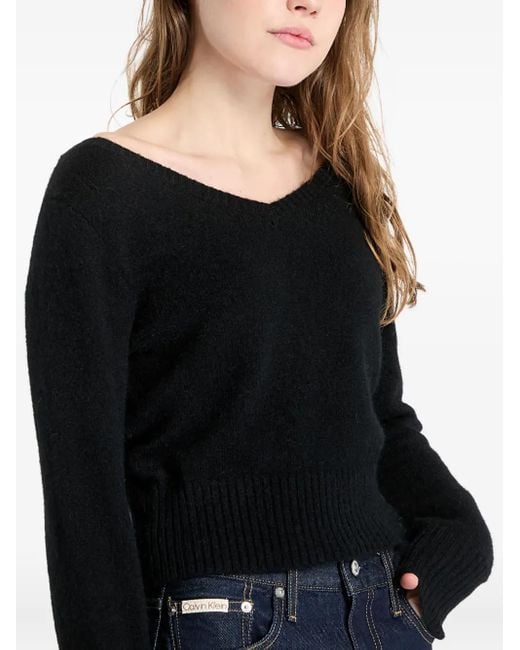 Calvin Klein Black V-Neck Sweater