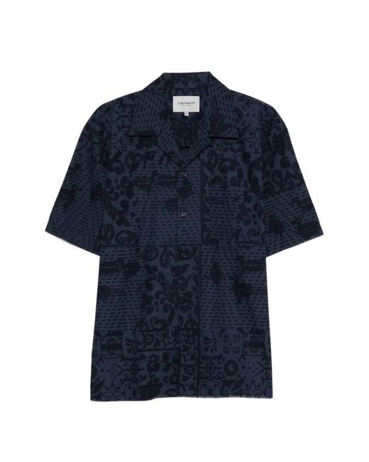 Carhartt Blue Patterned Shirt for men