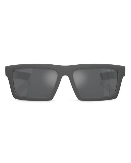 Prada Linea Rossa Gray Ps 02zsu Square-frame Sunglasses for men