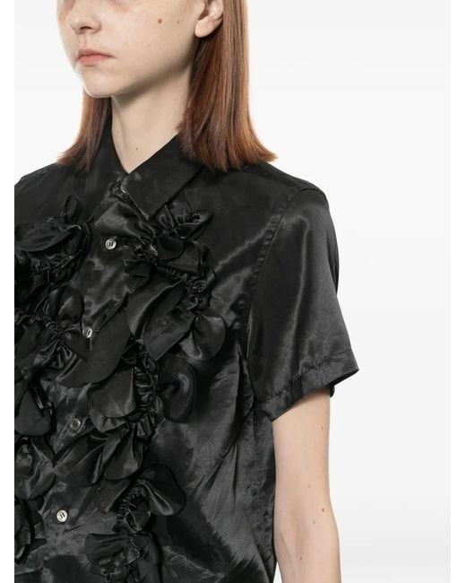 Comme des Garçons Black Floral Shirt