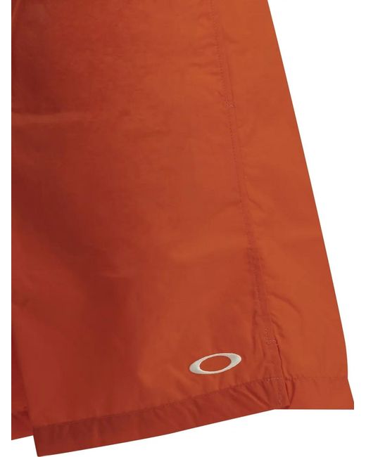 Oakley Orange Logo-Embroidered Shorts for men